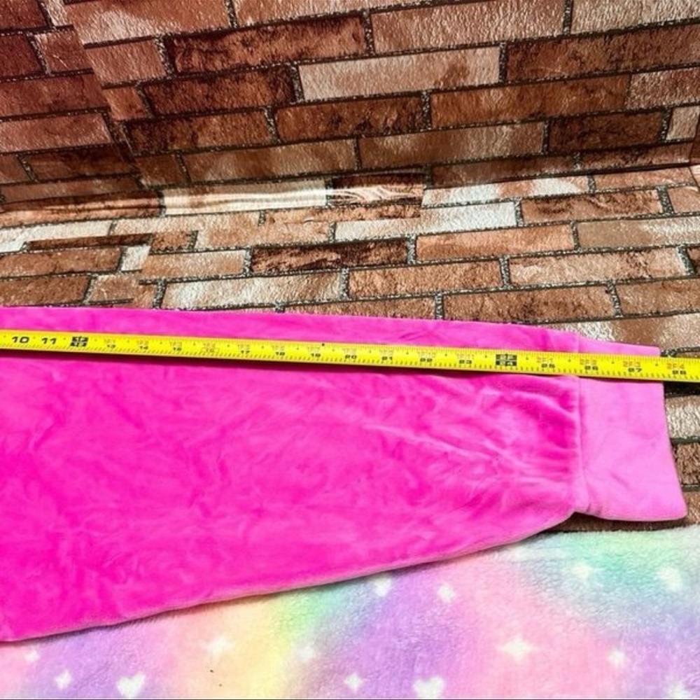 Victoria's Secret Fuchsia Zip-Up Hoodie velour XL - Picture 6 of 8